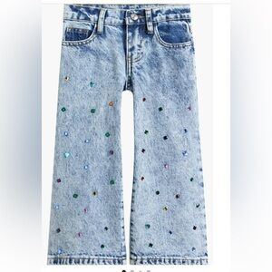 Nordstrom Truly Me Light Blue Jeans with Colorful Gems